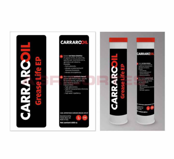 <SPAN CLASS='ALIDATA-PT'>OLEO MASSA LUBRIFICANTE CARRAROOIL Grease Life EP 600CC</SPAN><SPAN CLASS='ALIDATA-EN'>CARRARO OIL Grease Life EP</SPAN>